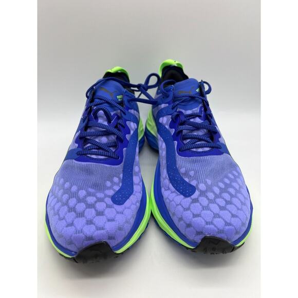 Puma Men's Vibrant Blue and Neon Green Athletic Shoes - Picture 7 of 12